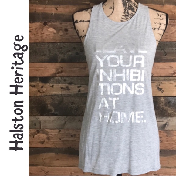 Halston Heritage Tops - Halston Heritage Graphic Racerback Tank